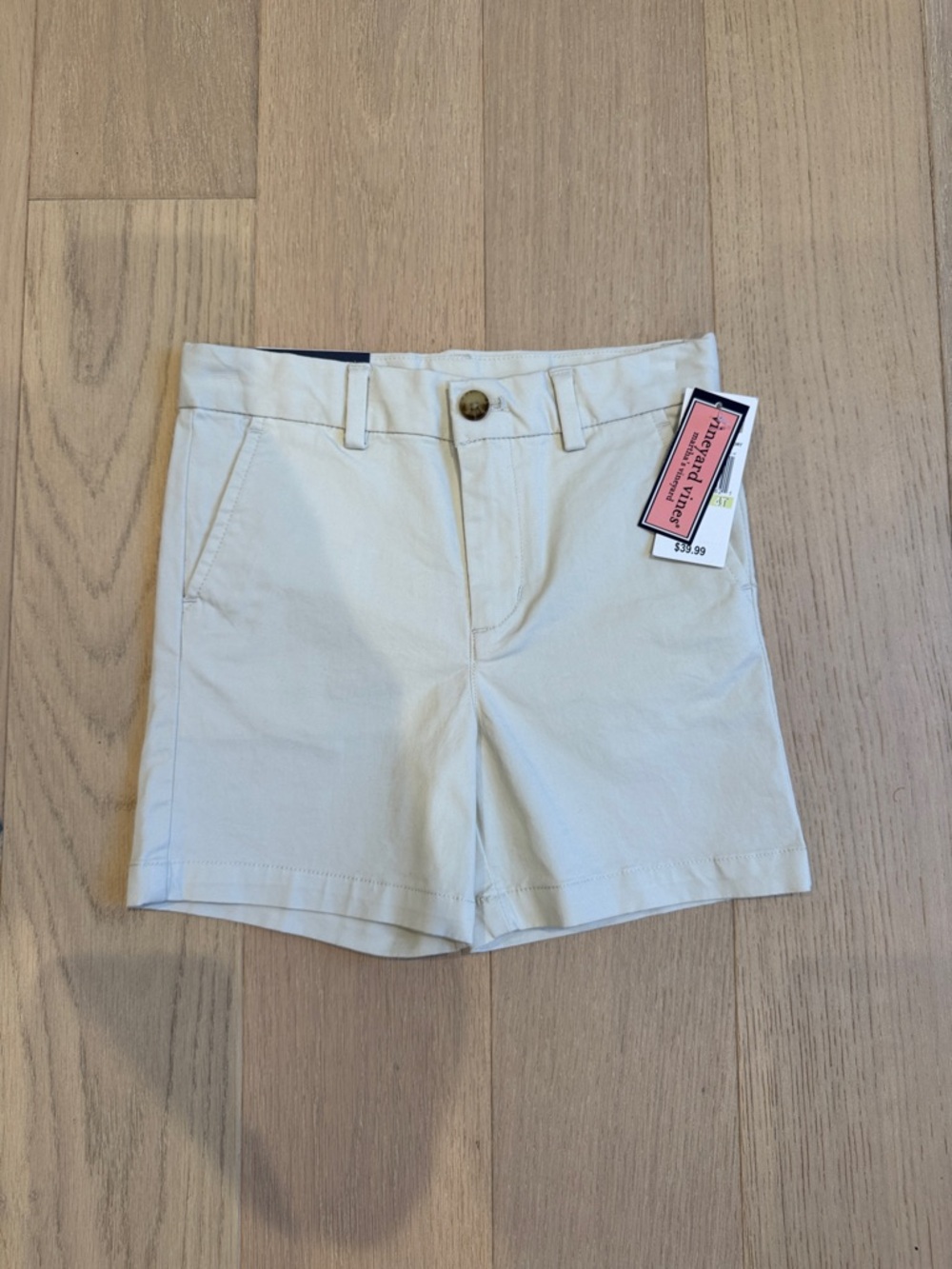 Kid’s Cream Chino Shorts